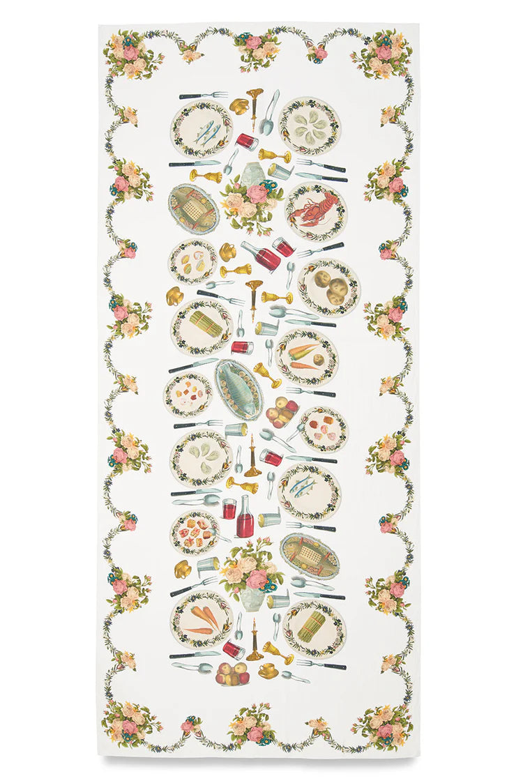 S&B x John Derian The Feast Linen Tablecloth