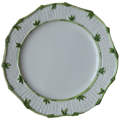 Les Ottomans Greenery Hand Painted Porcelain Salad Plate