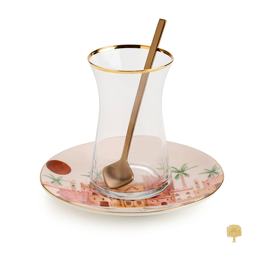 Zarina Palm Istikana Tea Cups - Set of 6