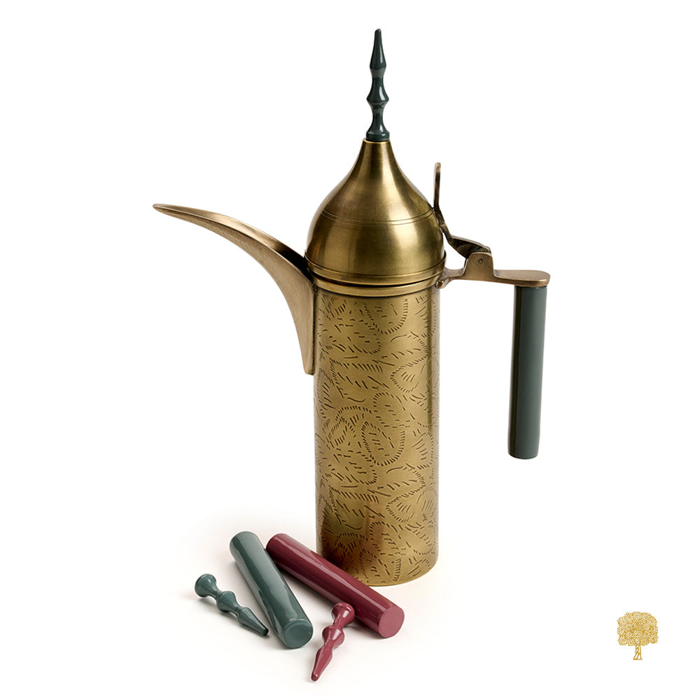 Pop of Color Dallah with three color Tip & Handles