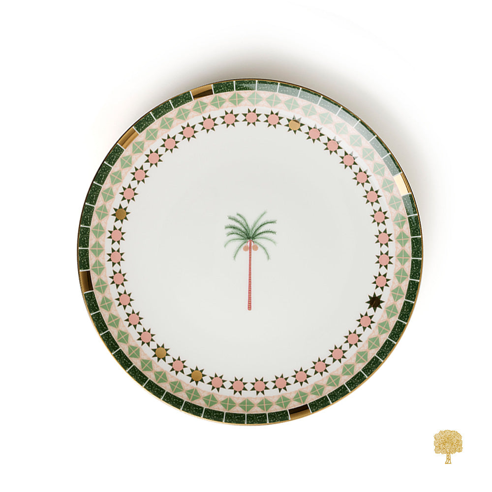 Zarina Palm Dinner Plates- Set of 6