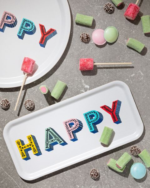 Happy/ Multi Tray 32x15cm