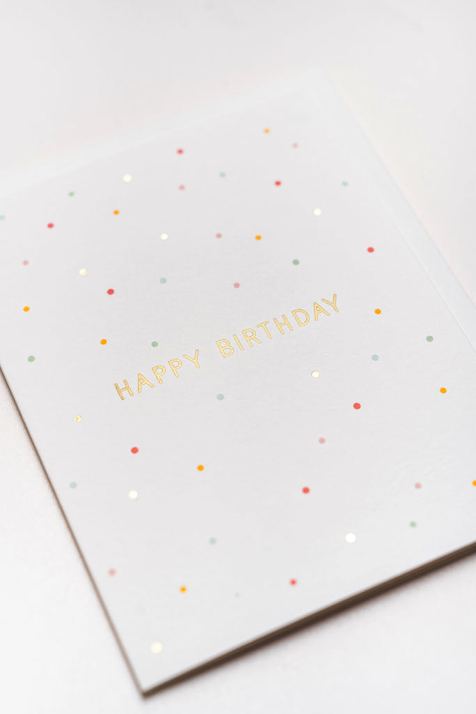 Happy Birthday Confetti Card