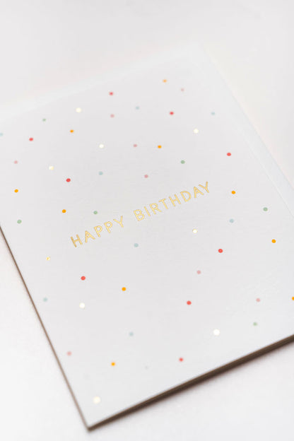 Happy Birthday Confetti Card
