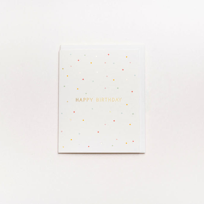 Happy Birthday Confetti Card