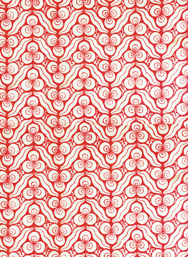 Les Ottomans Block Print Tablecloth - Red