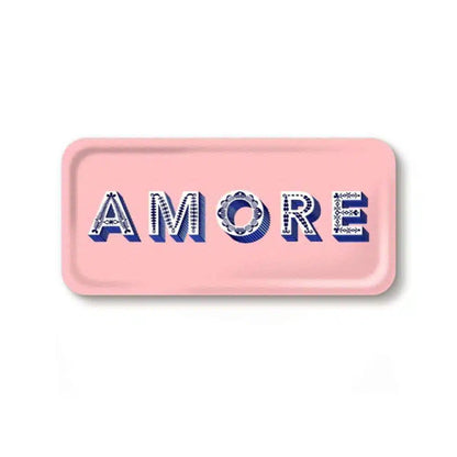 Amore Pink Tray 32x15cm