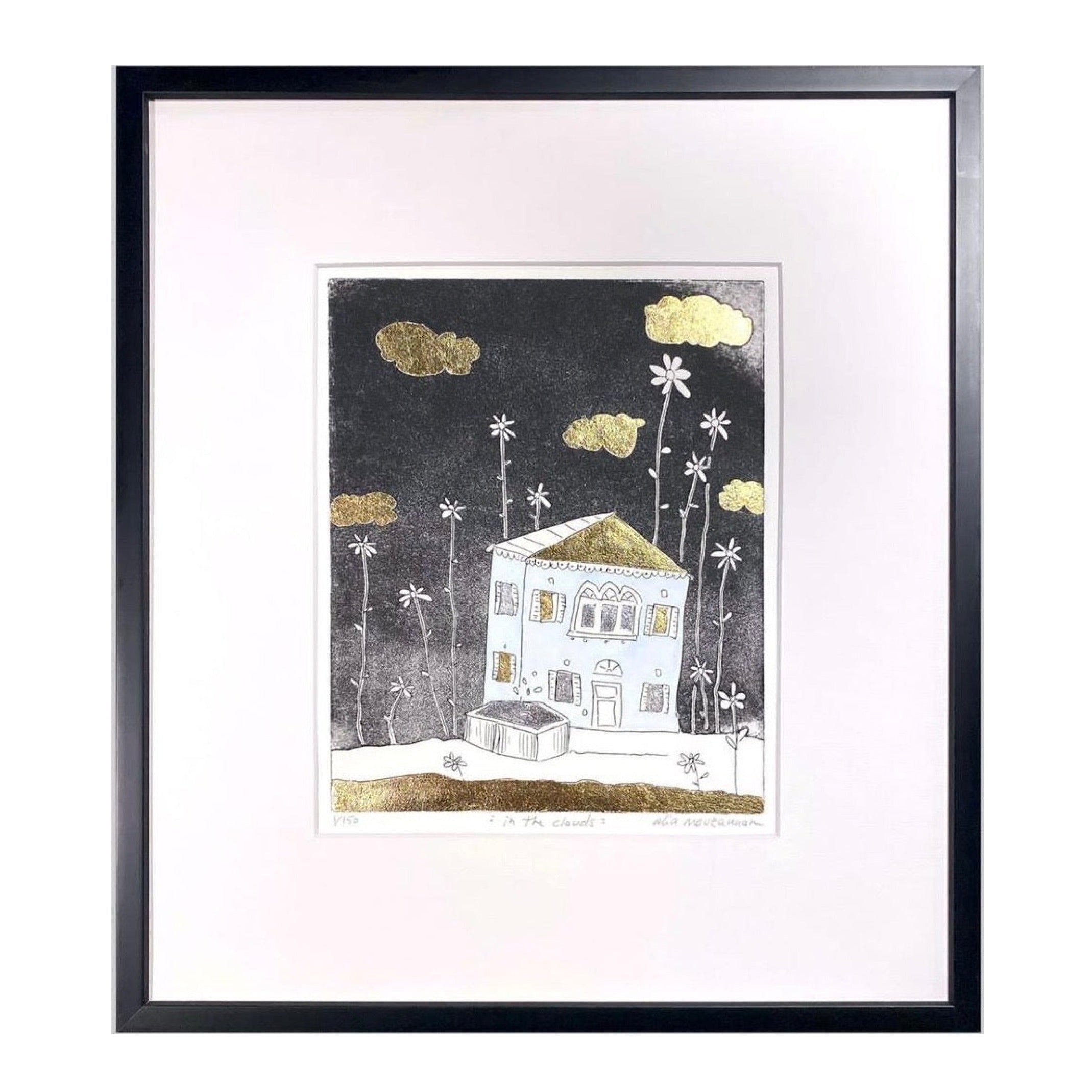 "In the Clouds" Etching