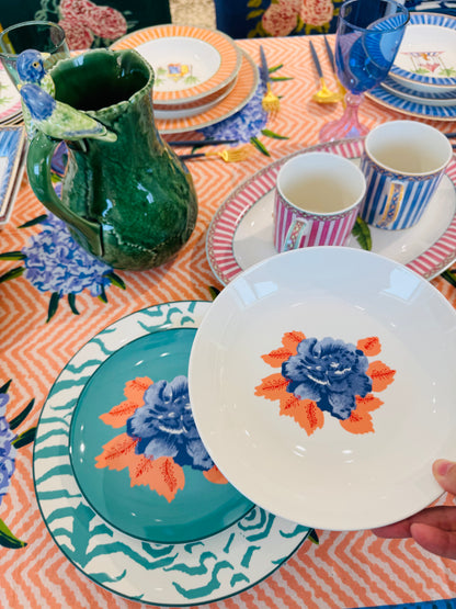 Indian Tiger Gold Porcelain Plates Set of 3 - Veronese