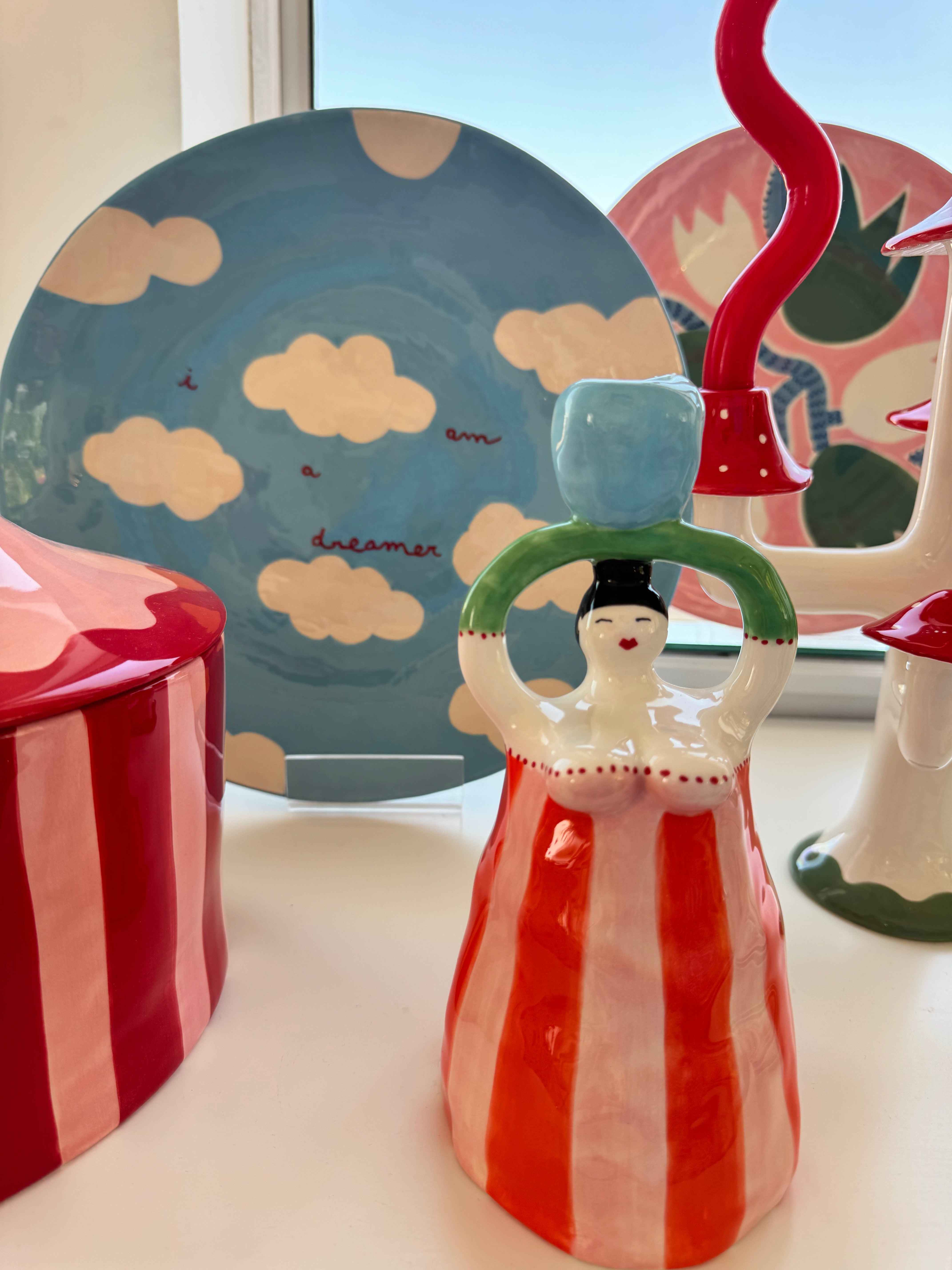 Claudia Orange Candle Holder