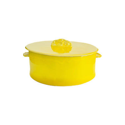 Marylynn Massoud & Rasha Nawam Ceramics Big Tanjara- Yellow with Gold Rim