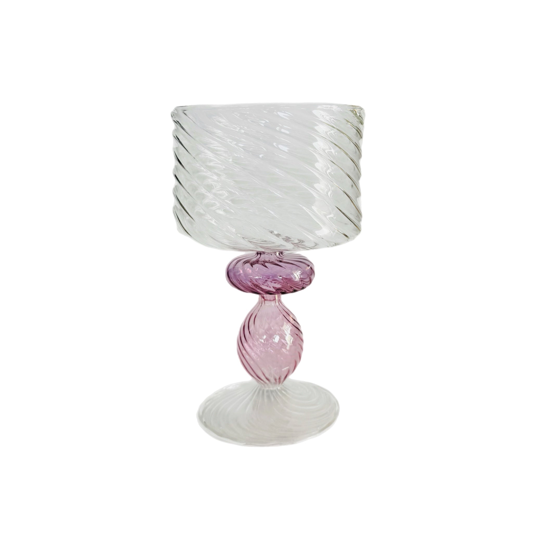 Blown Glass Footed Bowls