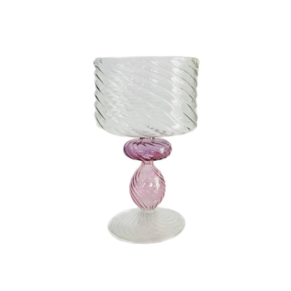 Blown Glass Footed Bowls