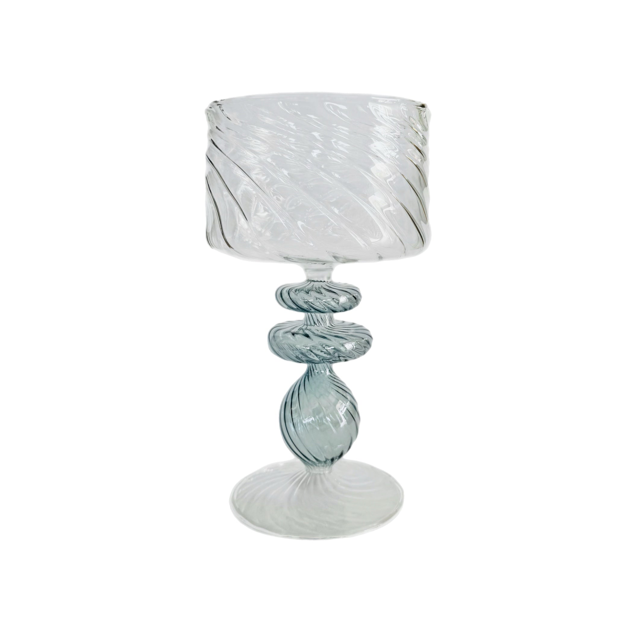 Blown Glass Footed Bowls