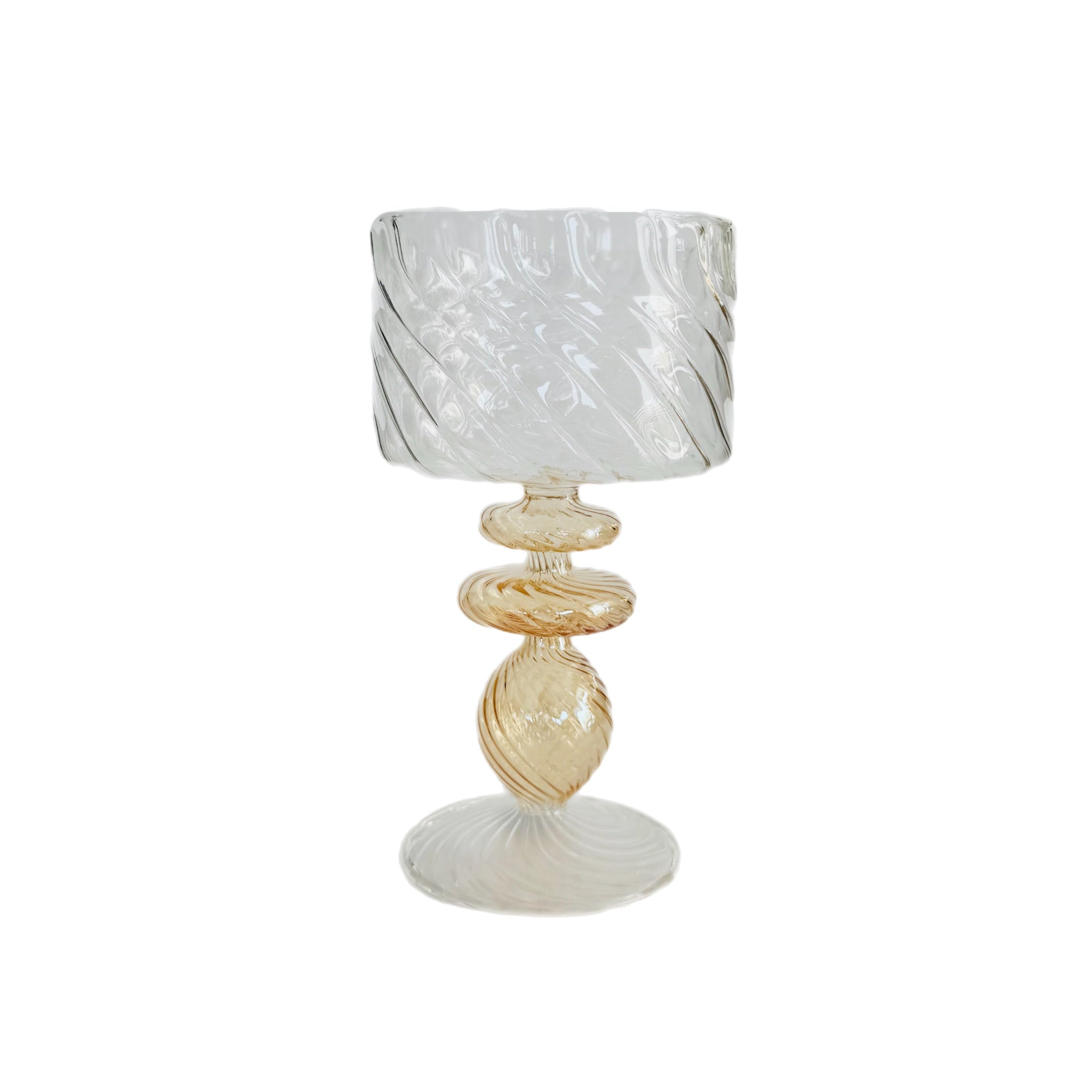 Blown Glass Footed Bowls