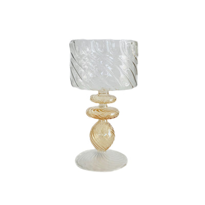 Blown Glass Footed Bowls