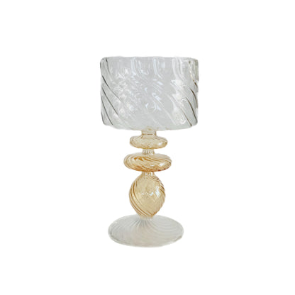 Blown Glass Footed Bowls