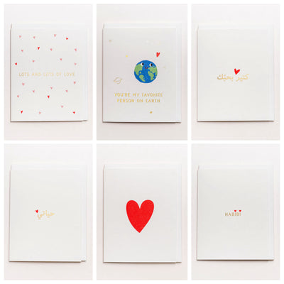 Set of 6 Love Cards