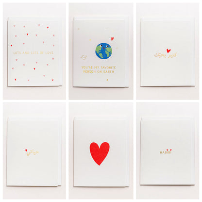 Set of 6 Love Cards
