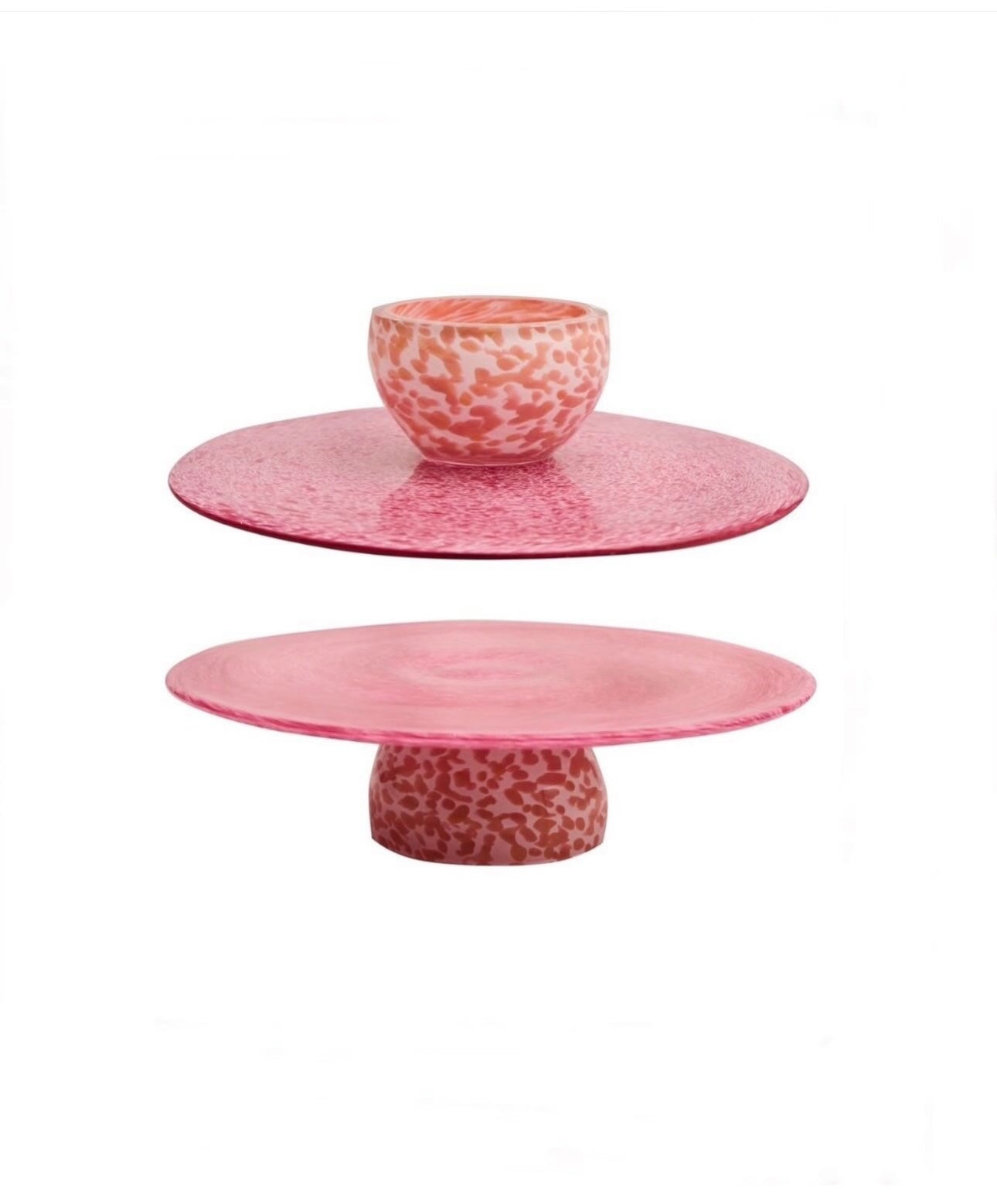 2 in 1 Multi Glass Footed Cake Plate / Bowl for Tapas