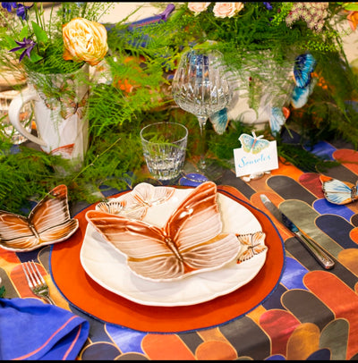 Cloudy Butterflies Charger Plate