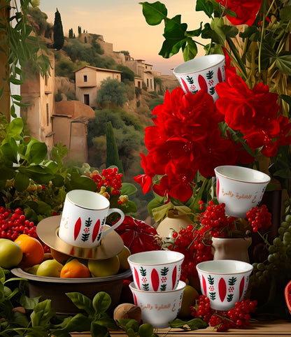 Zarina Heritage Espresso Cups - Set of 6