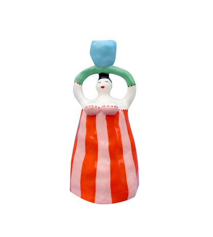Claudia Orange Candle Holder