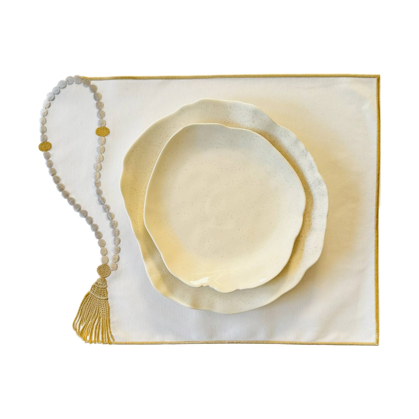 Sibha Placemat Silver/ Gold