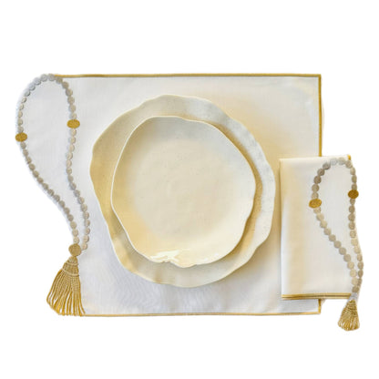 Sibha Placemat Silver/ Gold