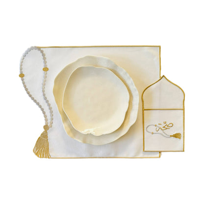 Sibha Placemat Silver/ Gold