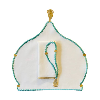 Sibha Dome Placemat Turquoise