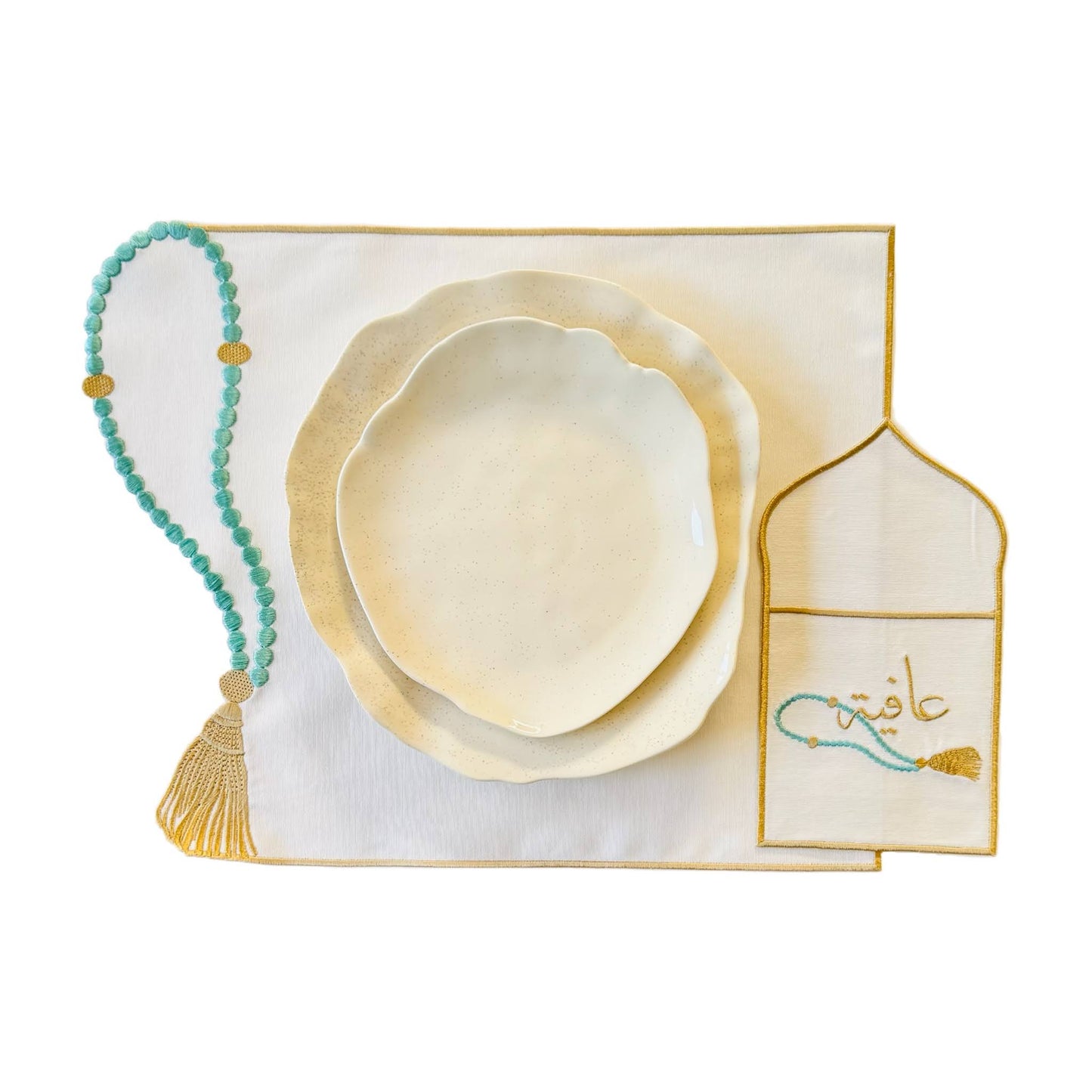 Sibha Placemat Turquoise
