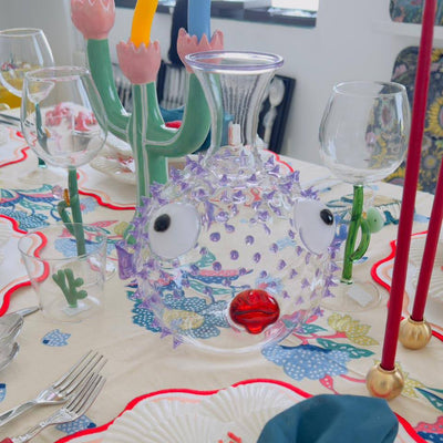 Puffer Fish Carafe Pink