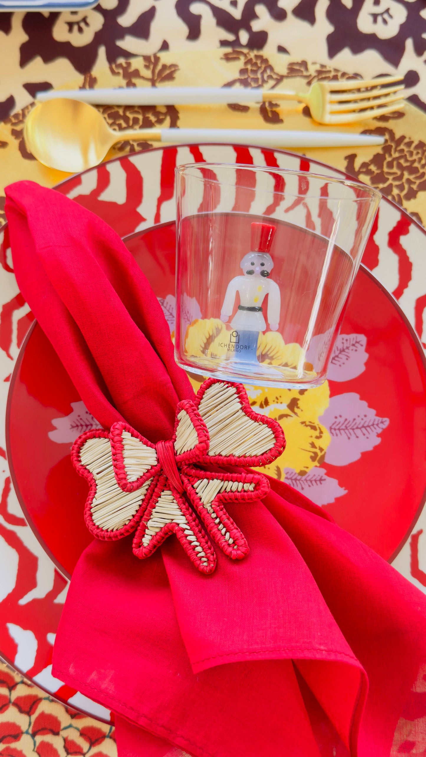 Napkin Ring - Bow Red