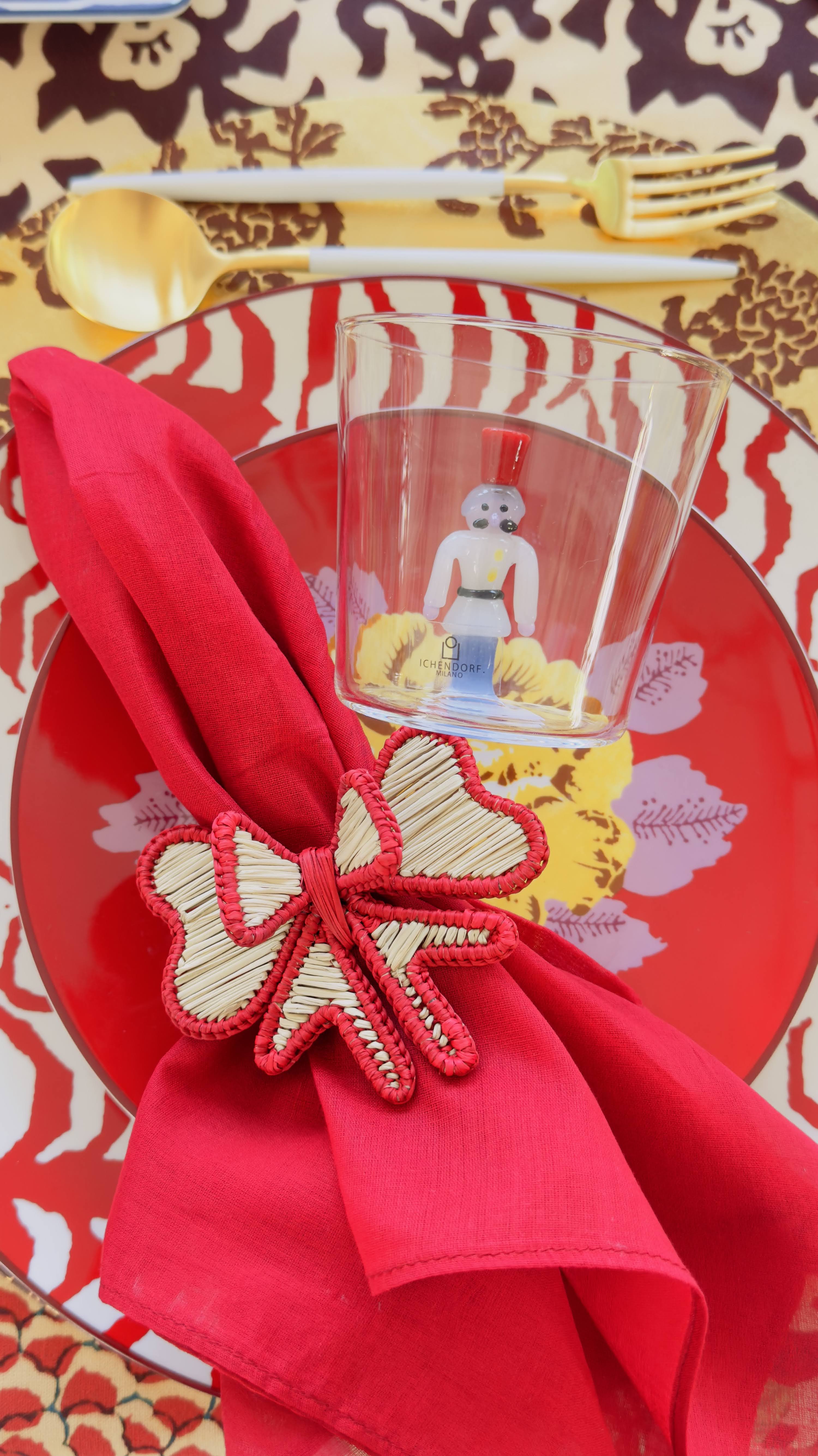 Napkin Ring - Bow Red