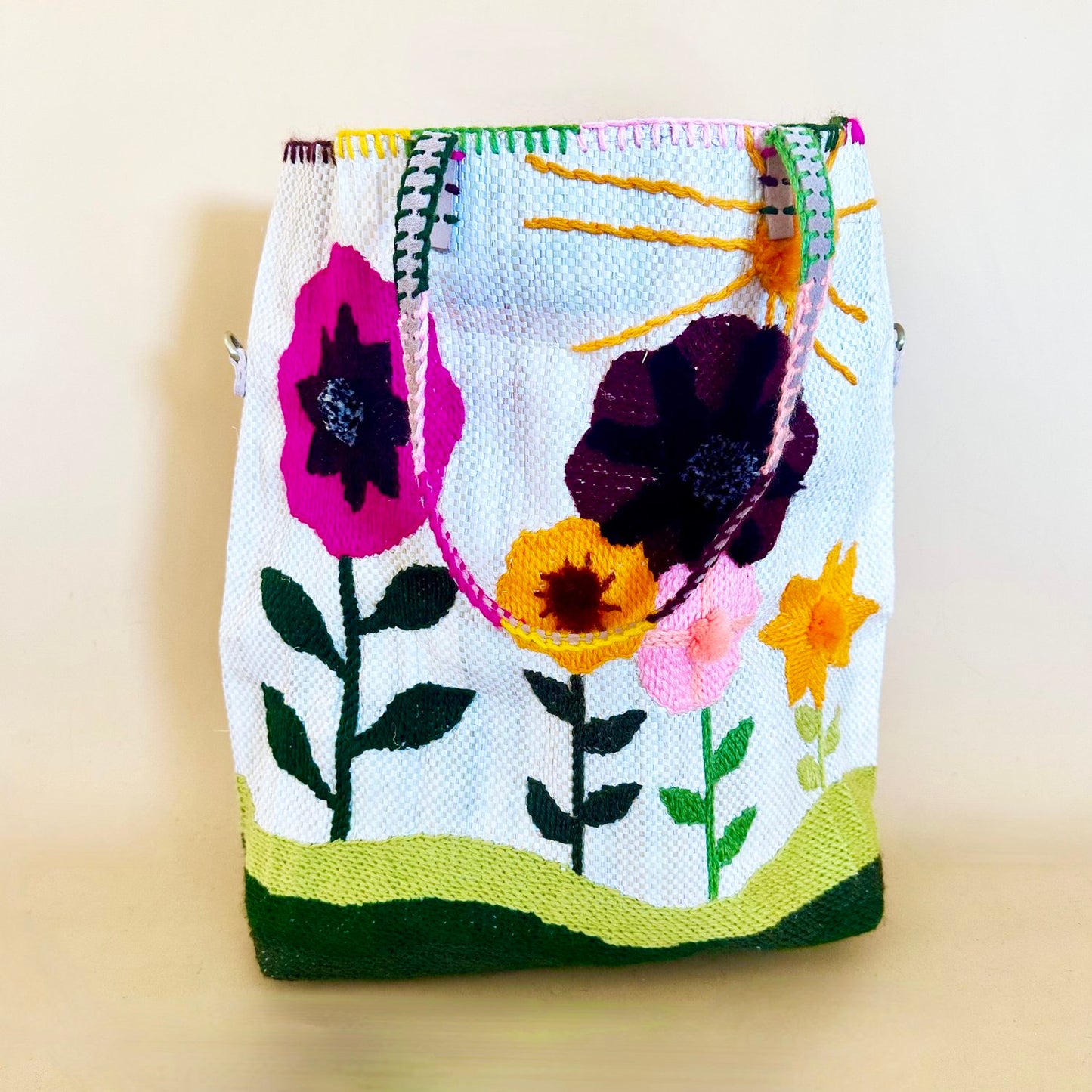 Sunshine Flowers Bag - Medium