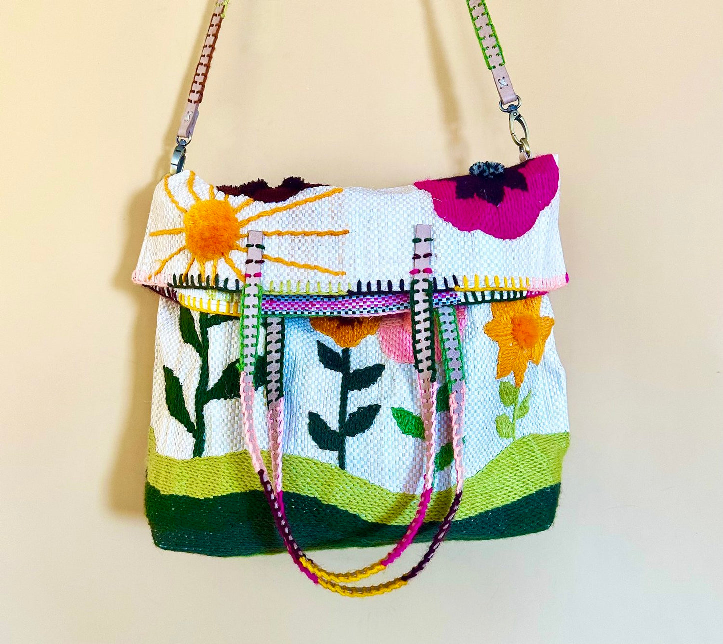 Sunshine Flowers Bag - Medium