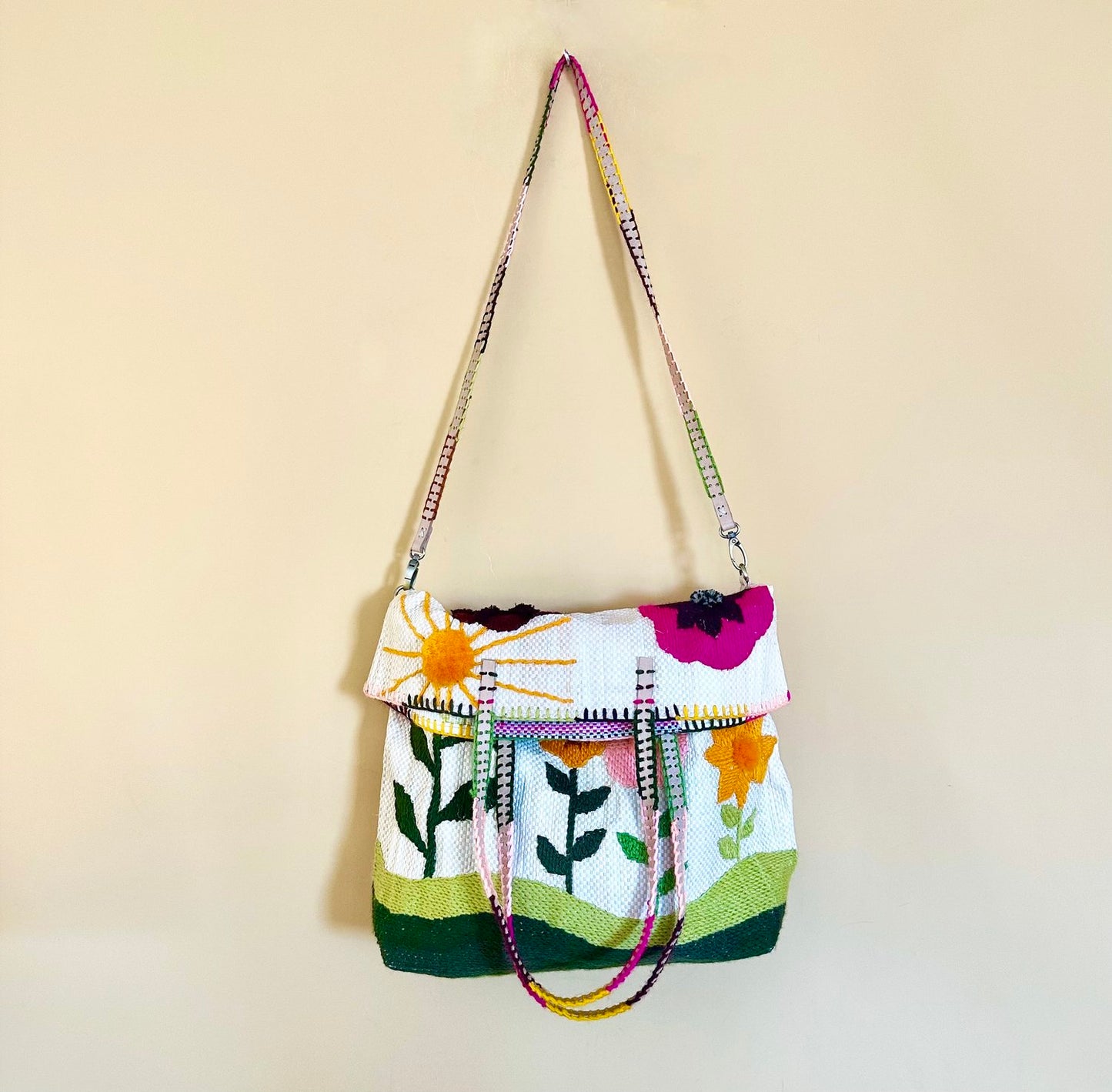 Sunshine Flowers Bag - Medium