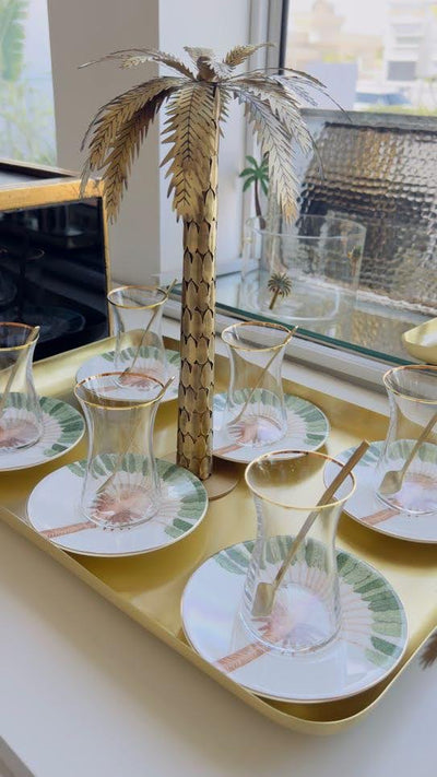 Zarina the Palm Tea Cups - Set of 6
