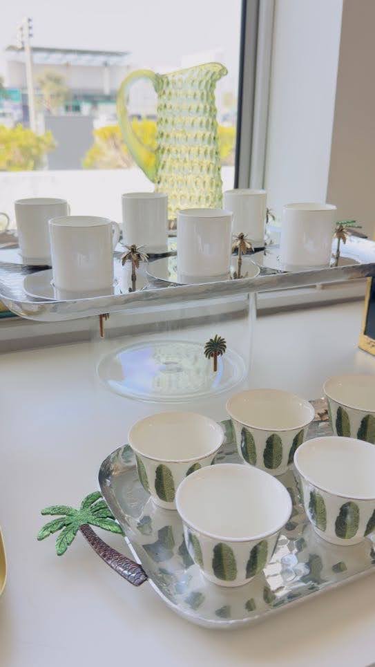 Zarina the Palm Chaffe Cups - Set of 6