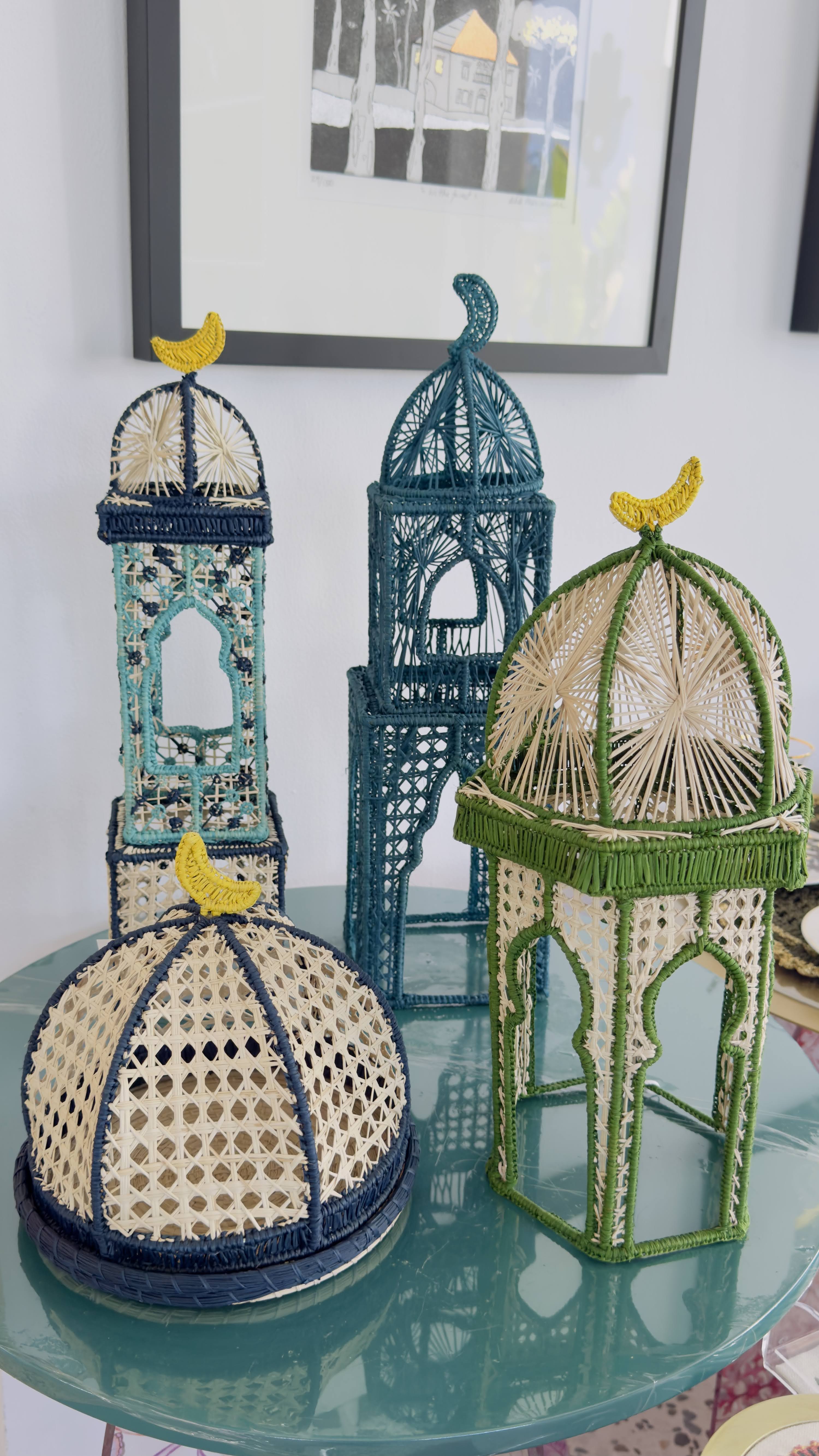 Irica Palm Minaret Candle Holder- Large