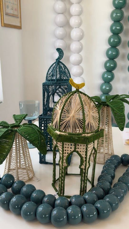 Irica Palm Hexagonal Minaret Candle Holder