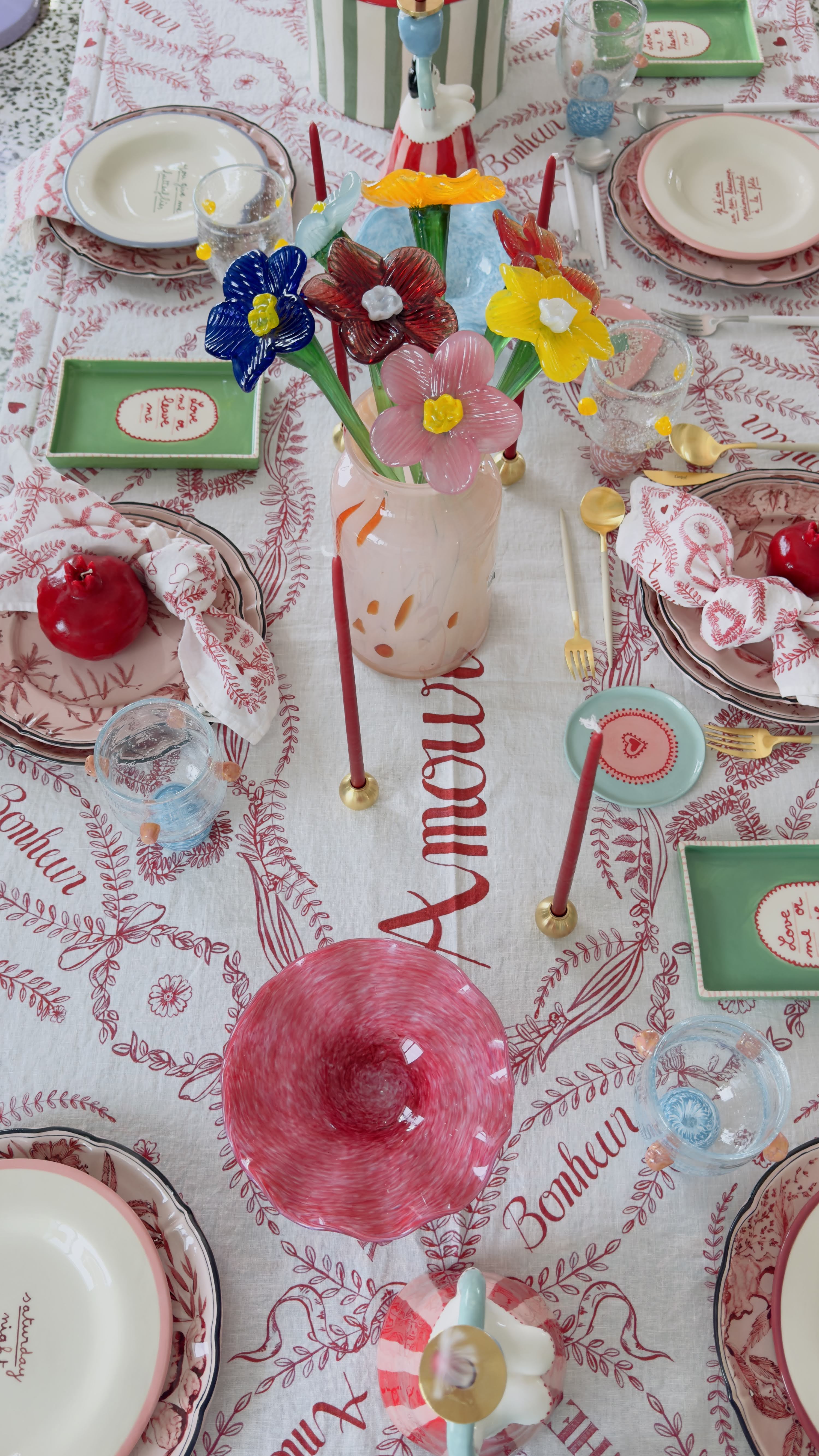 Mouthblown Crystal Glass Flower