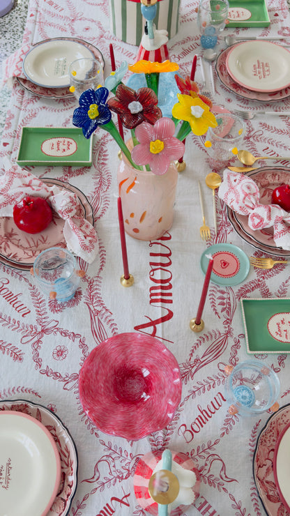 Mouthblown Crystal Glass Flower