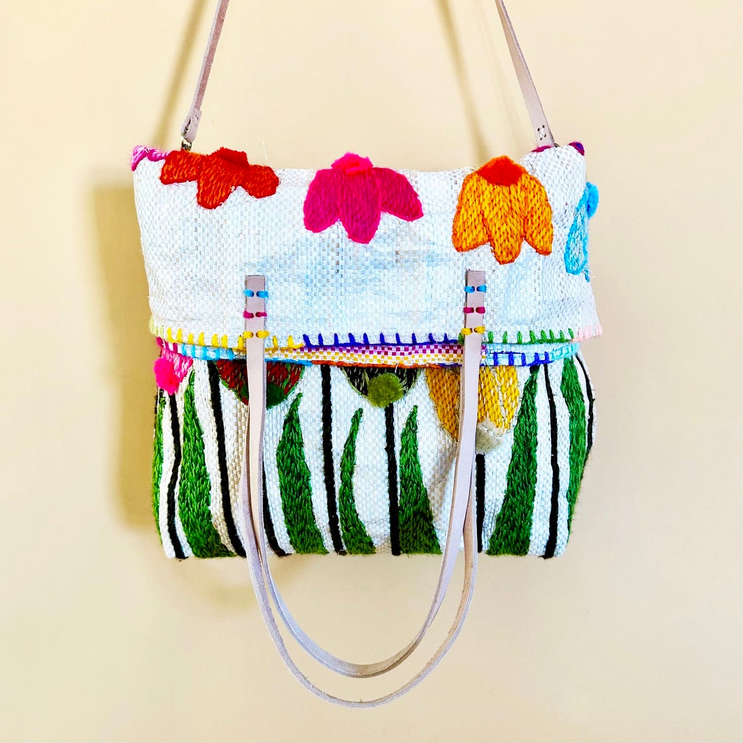 Multi Tulips Bag - Medium