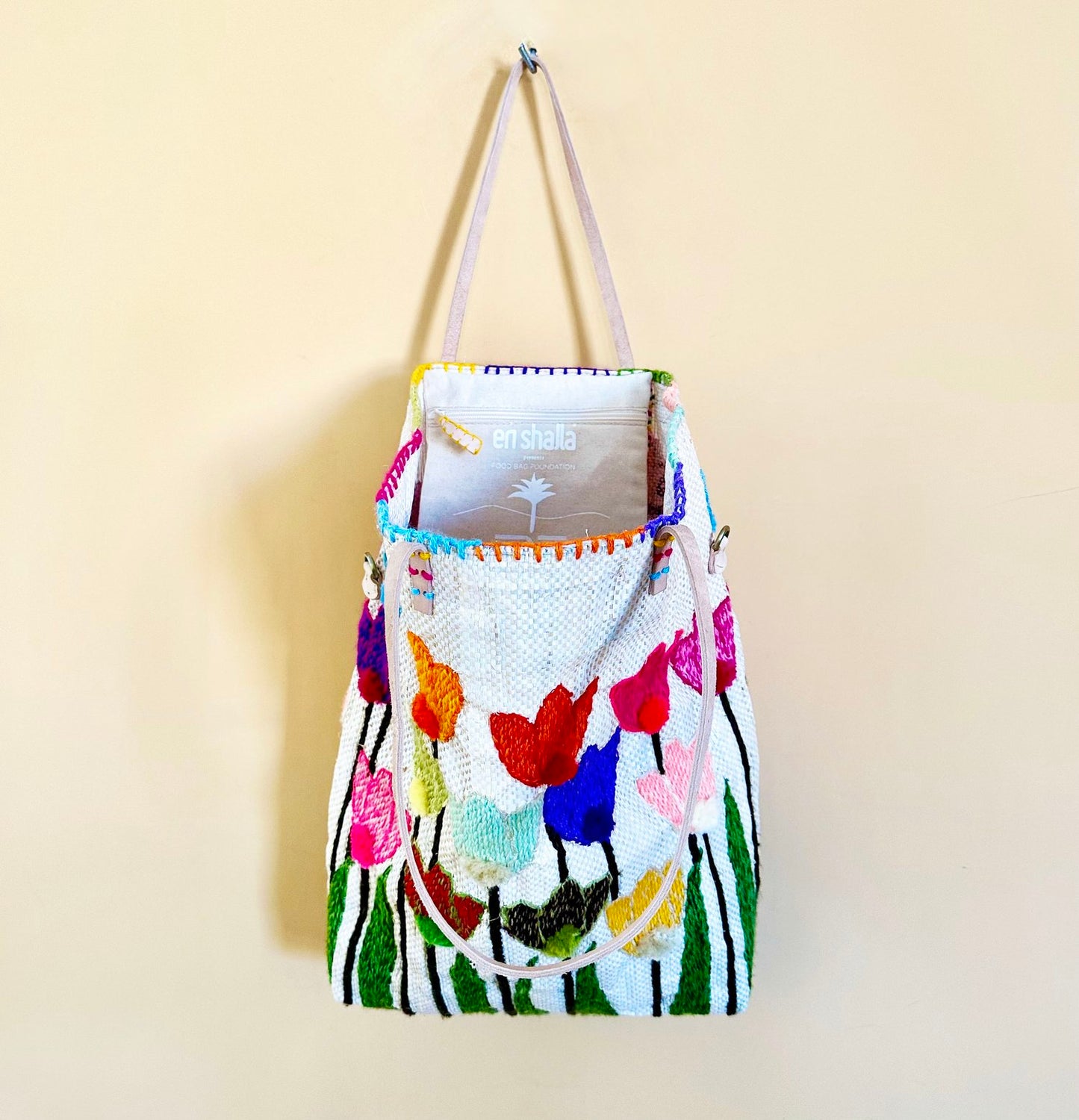 Multi Tulips Bag - Medium