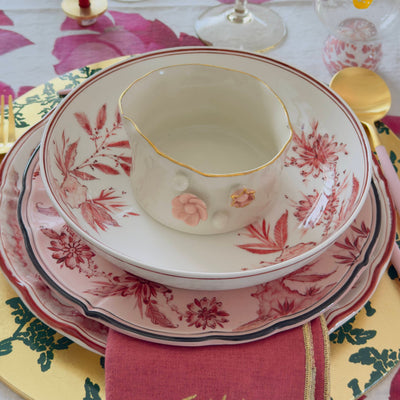 White Rocaille Soup Plates - Set of 6