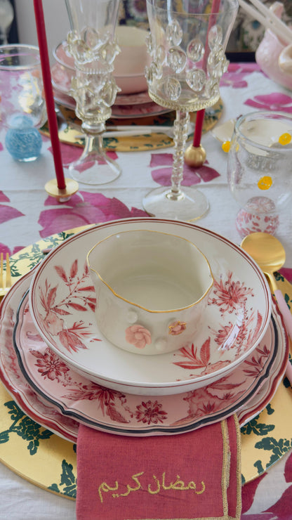 White Rocaille Soup Plates - Set of 6