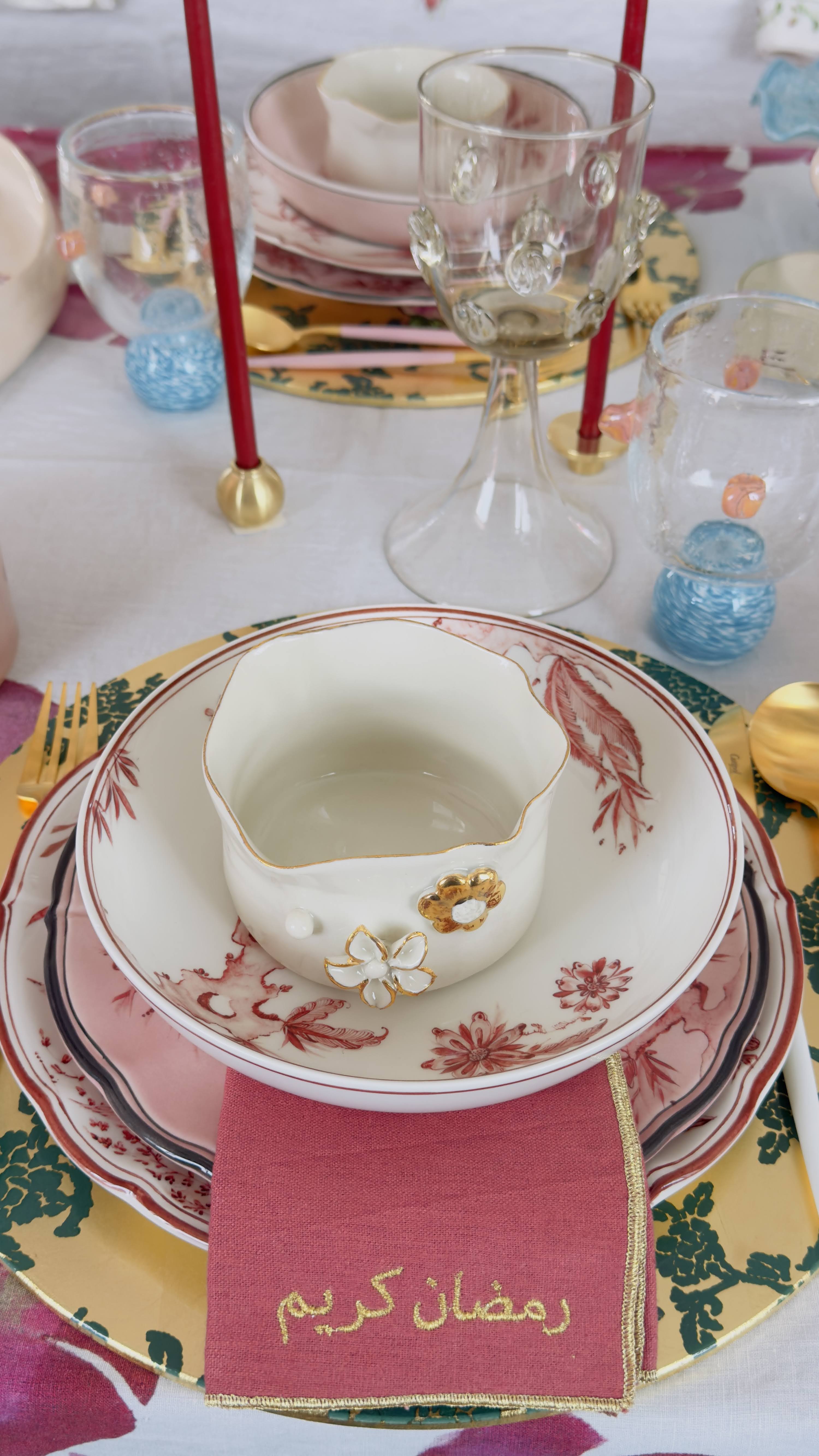 White Rocaille Dinner Plates - Set of 6