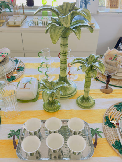 Les Ottomans Palm Tree Candle Holder Large